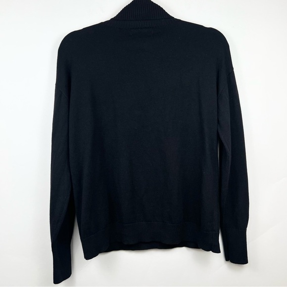 TREASURE & BOND Turtleneck Dropped Shoulder Sweater in Black Size XXS NWT - Picture 10 of 10